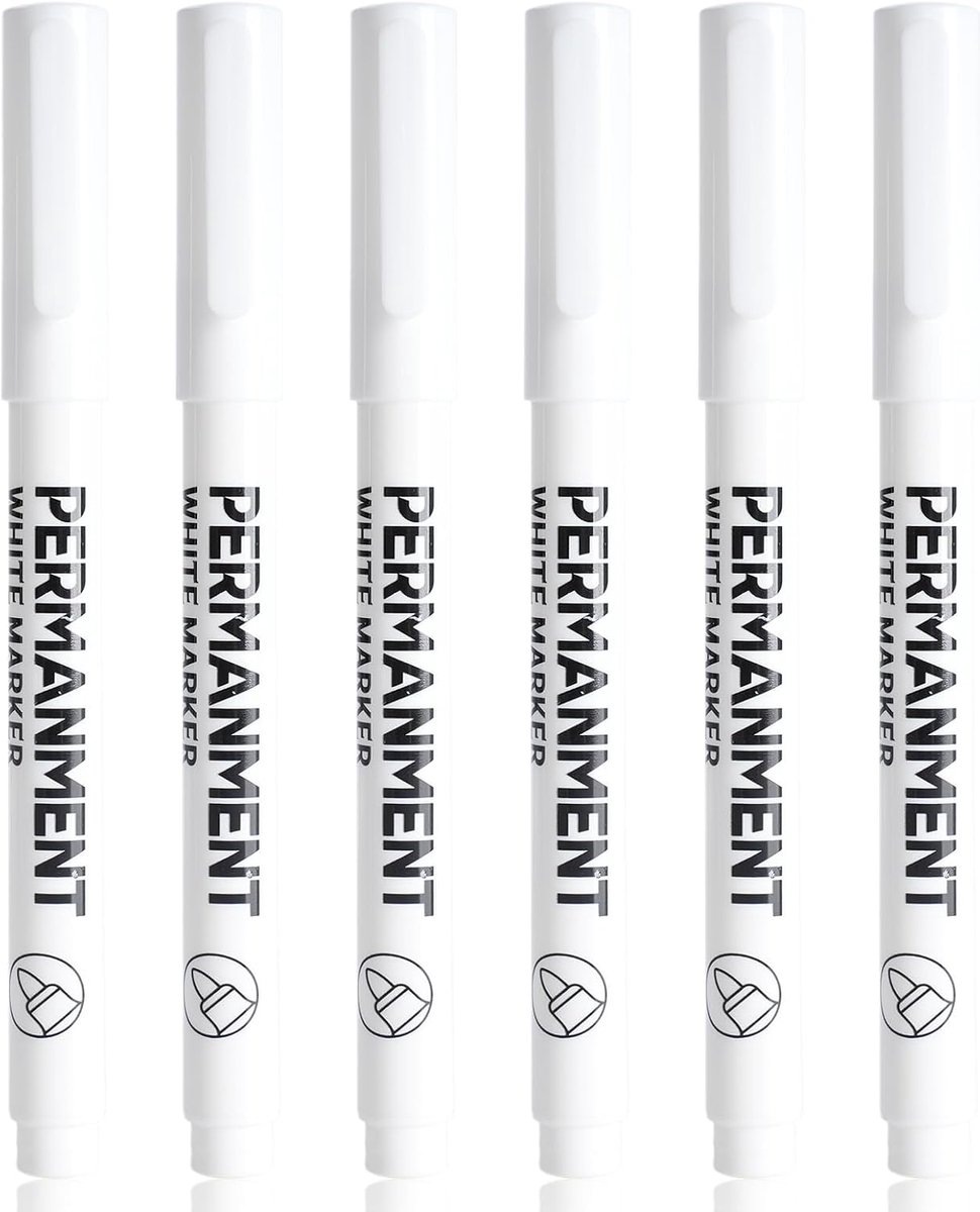 SMOOTHERPRO Vita Permanent Highlighters - 1mm Tip Waterproof White Pens Quick Dry Fabric Highlighters - ShopVlot