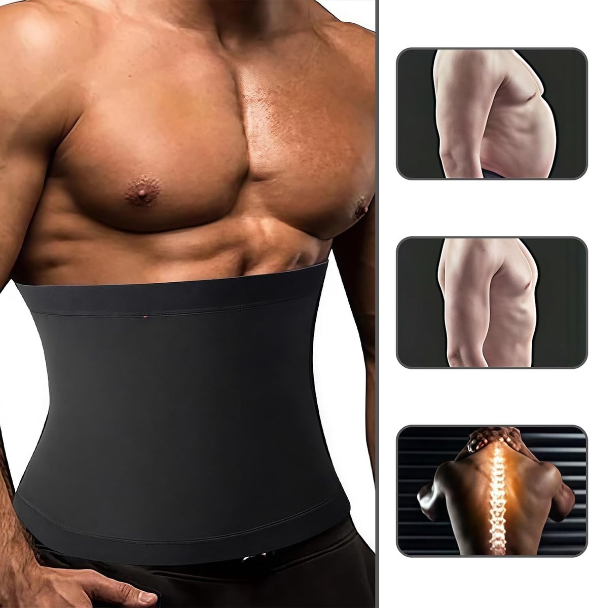 Abdominal Belt for Women, Abdominal Belt, Abdominal Belt for Men, Abdominal Belt, Sweat Belt, Waist Trainer, Abdominal - ShopVlot