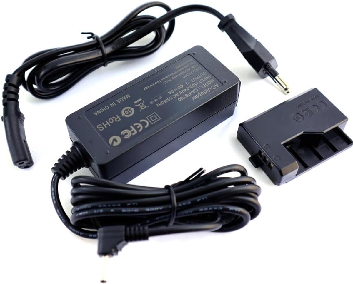 ACK-E10 AC Adapter Charger Power Supply LP-E10 Dummy Battery DR-E10 DC Coupling Charging Cable Compatible with Canon - ShopVlot