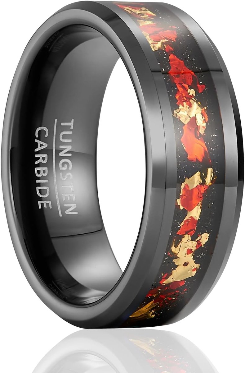 Women Wedding Rings Men Tungsten Rings Cool,Couples Women General Jewelry Width 8mm - ShopVlot