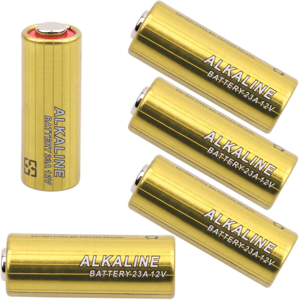 Alkaline batteries 23A 12V (A23 MN21) - 5 pieces battery A23 12 Volt A23S MN21/23 L1028 V23GA LRV08 8LR932 - ShopVlot