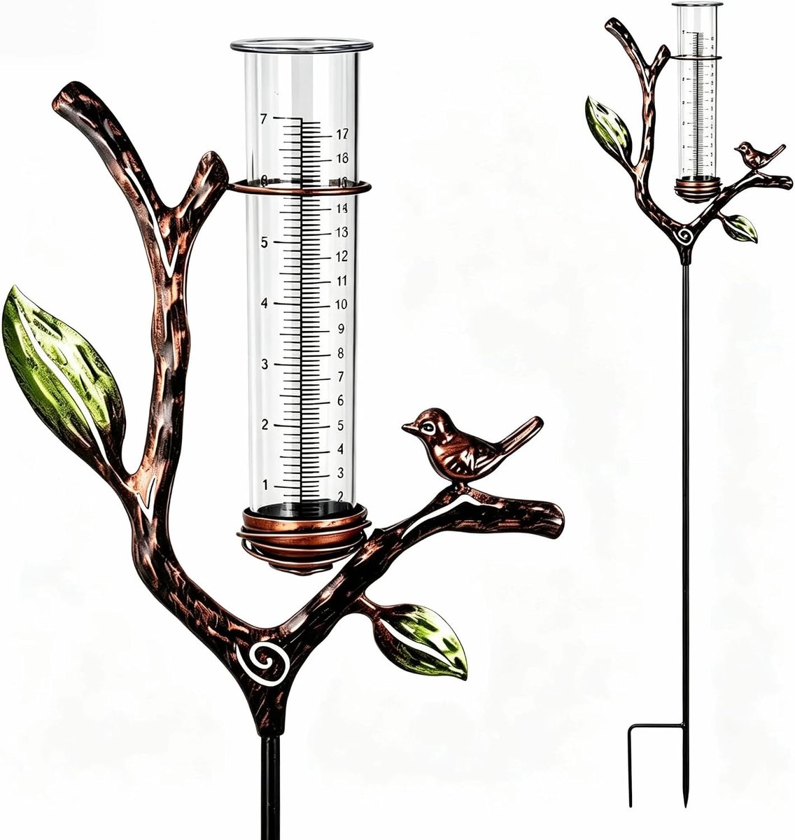 Vorstbestendige tuinregenmeter met grondpen en kunststof buis - ShopVlot