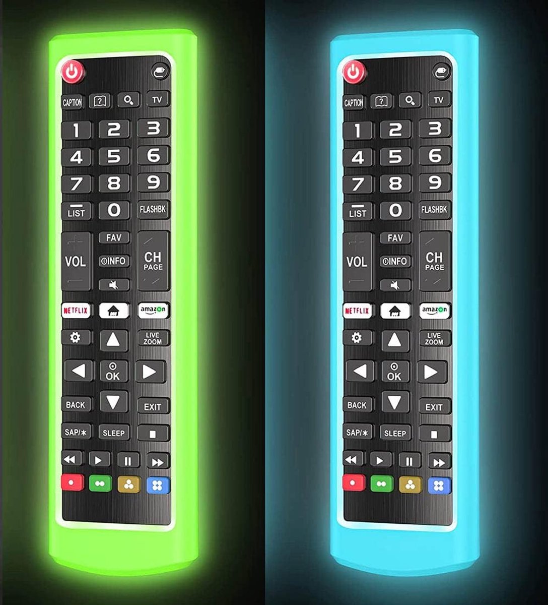 2 Pack Silicone Case for LG AKB75095307 AKB75095308 AKB74915305 Shockproof Anti-loss Remote Control Cover LG Smart TV - ShopVlot