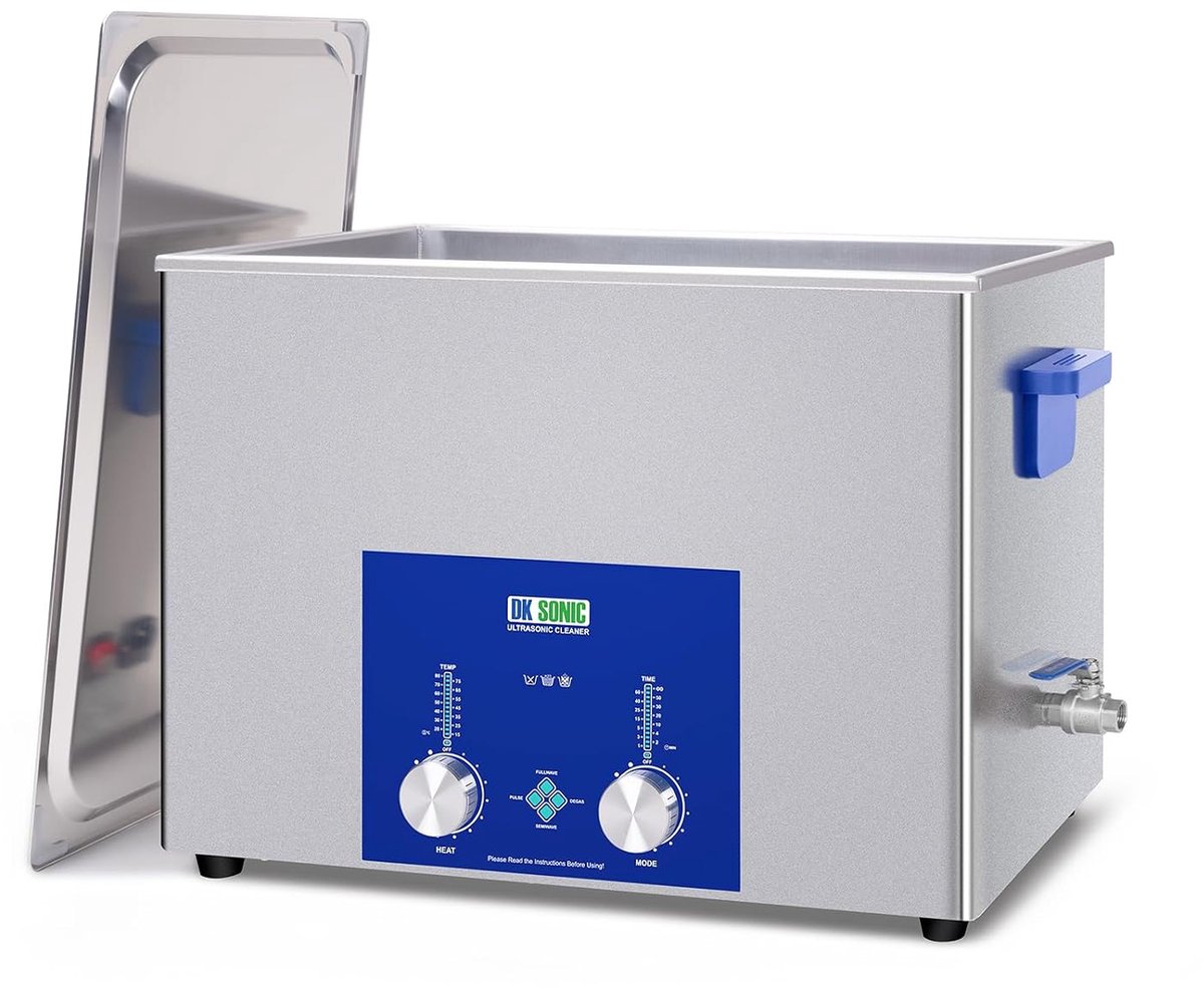 DK SONIC Industrial Ultrasonic Cleaner 37L,720W - Professional Sound Cleaner with Coded Timer, Heater & Basket for - ShopVlot