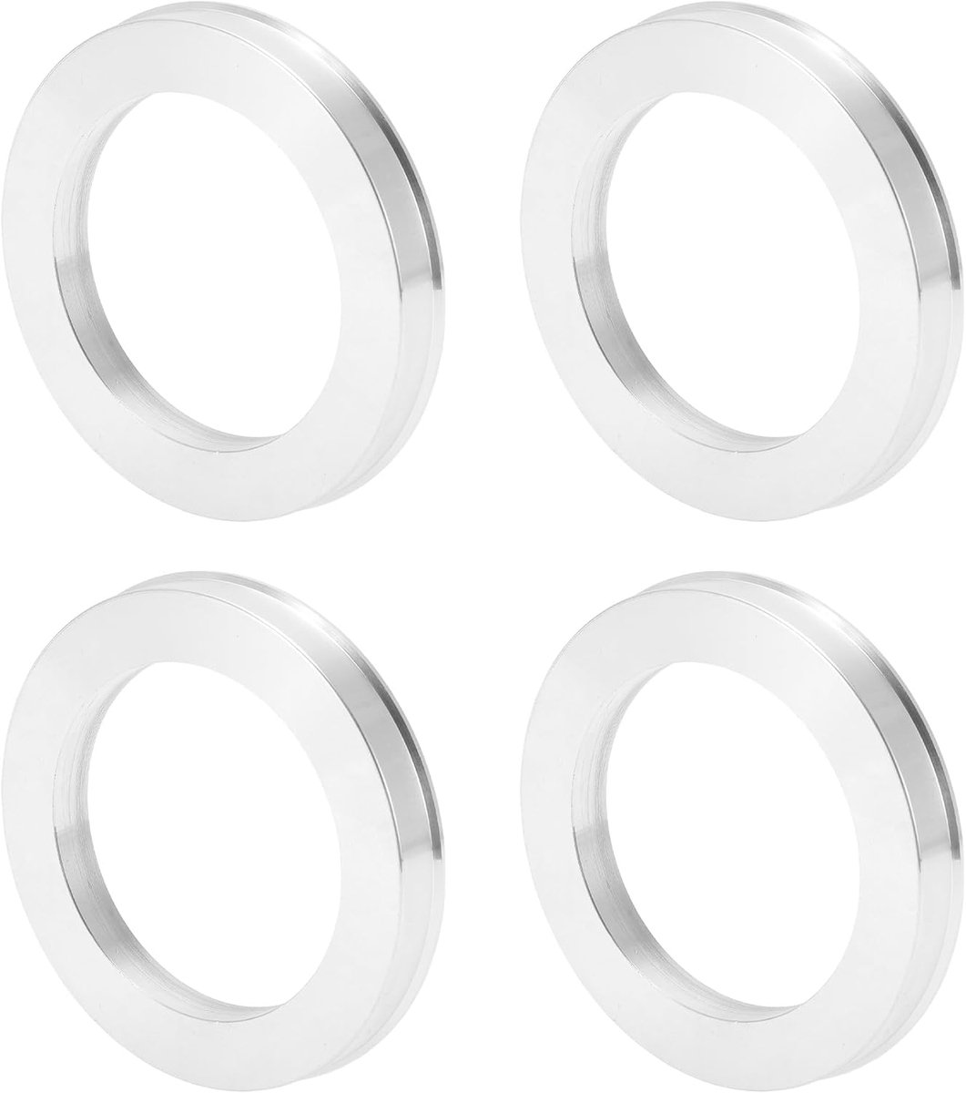 Car Wheel Hub Centric Rings OD 79.6mm tot ID 57.1mm Wheels Center Shaft Shock Absorbing Hubrings Aluminiumlegering - ShopVlot