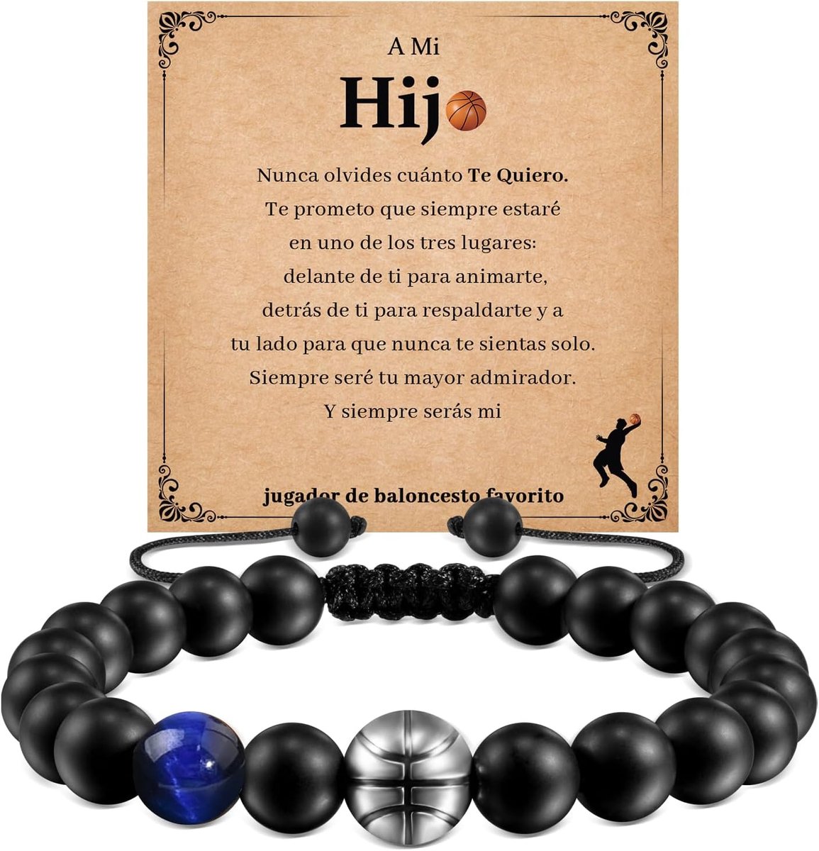 CheersLife Armband voetbal en basketbal als cadeau voor mannen, zonen, broers en vrienden ES - ShopVlot