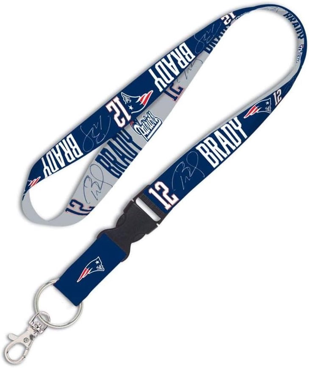 Wincraft NFL New England Patriots - Tom Brady Breakaway Lanyard, Patriots. - ShopVlot