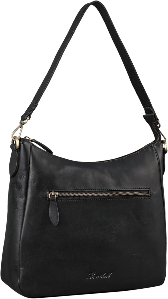 Benthill Women's Leather Bag - Handbag Made of Genuine Cowhide Leather - Shoulder Bag with Zip - ShopVlot