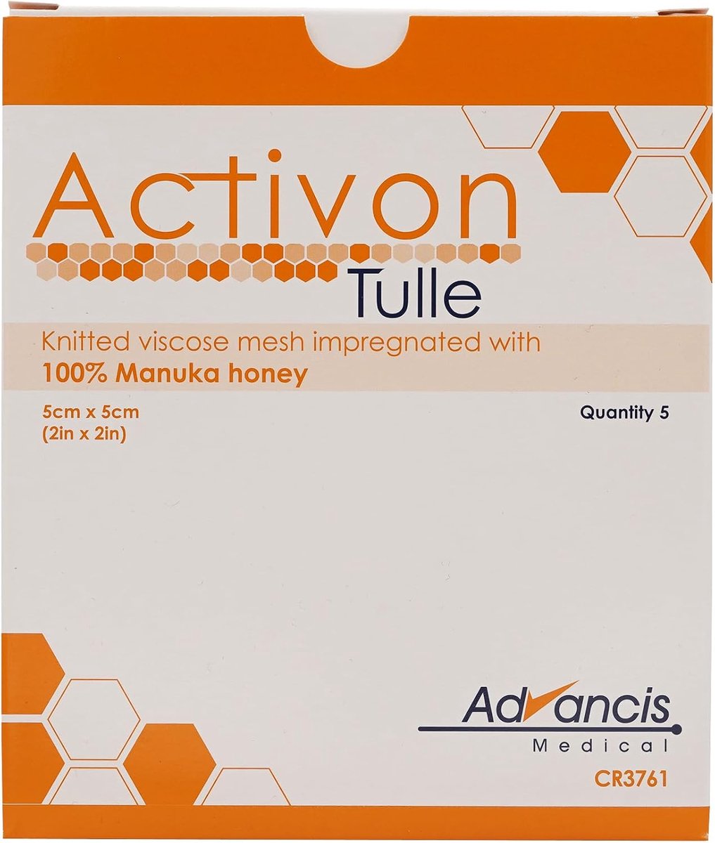 Activon Manuka Tulle Gaze 2x2 in - 5 Pieces - ShopVlot