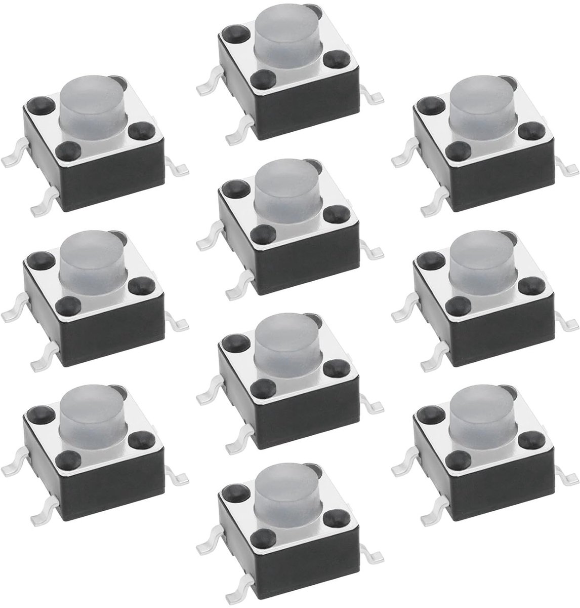 On/Off schakelaar voor stofzuiger - 10 stuks - 4 pin micro schakelaar - ShopVlot