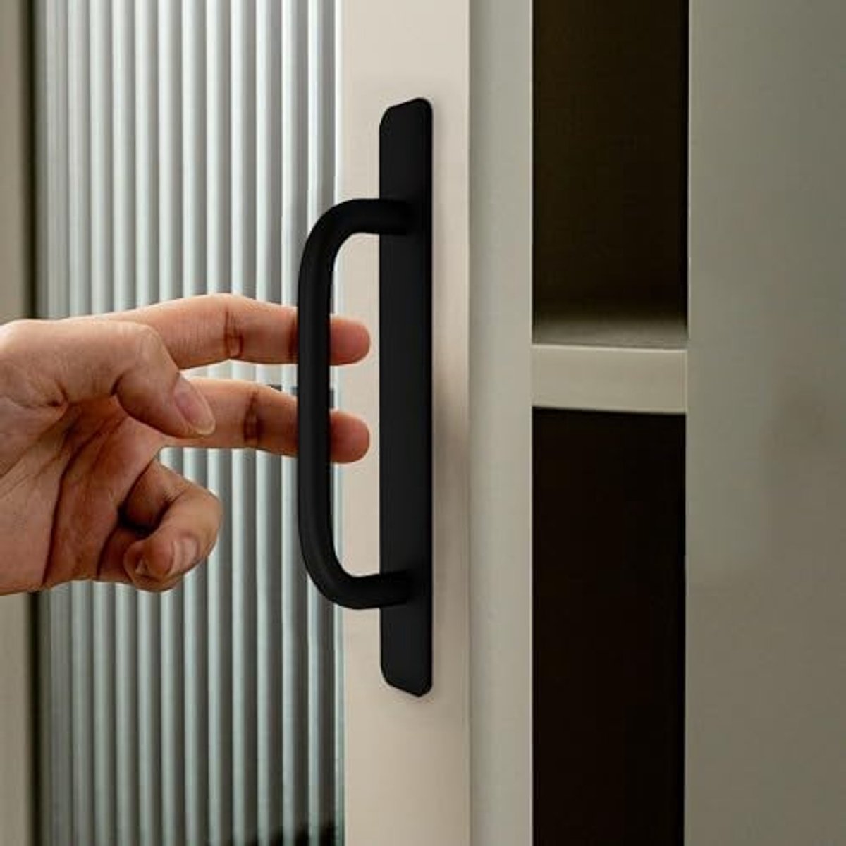 Deurgrepen set van 2 - 14,8 cm aluminium - zelfklevend - geen boren nodig, eenvoudig aan te brengen - ShopVlot