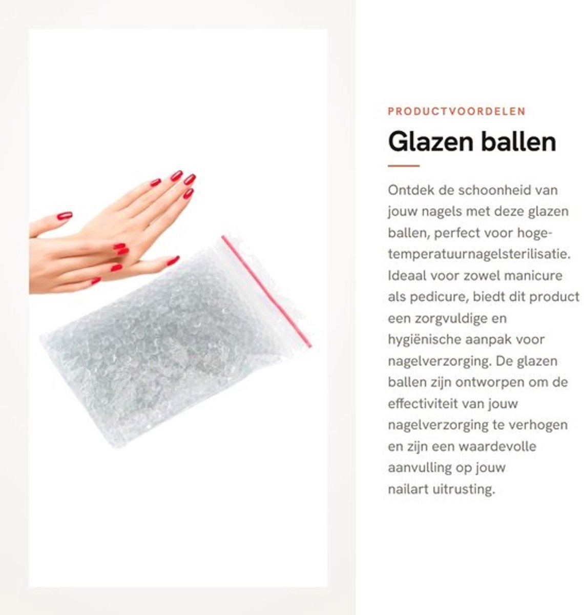 Nagelsterilisatiebox Hoge Temperatuur - Sterilisator Flessen - Gereedschap/Accessoires - Kwartszandkralen - Manicure/Pedicure - Schone/Veilige Sterilisatie