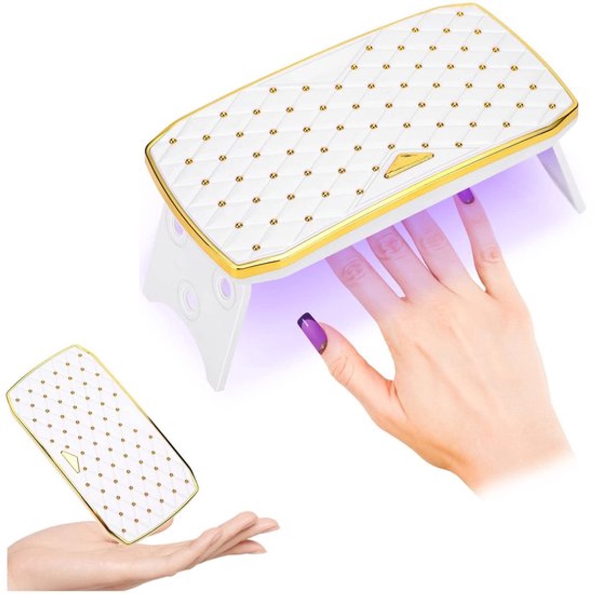 Nagellamp 36W - Opvouwbare Uithardingslamp - LED/UV Lamp - Snelle Droogtijd - Milieuvriendelijk - 12 Lampkralen - Gelnageldroger