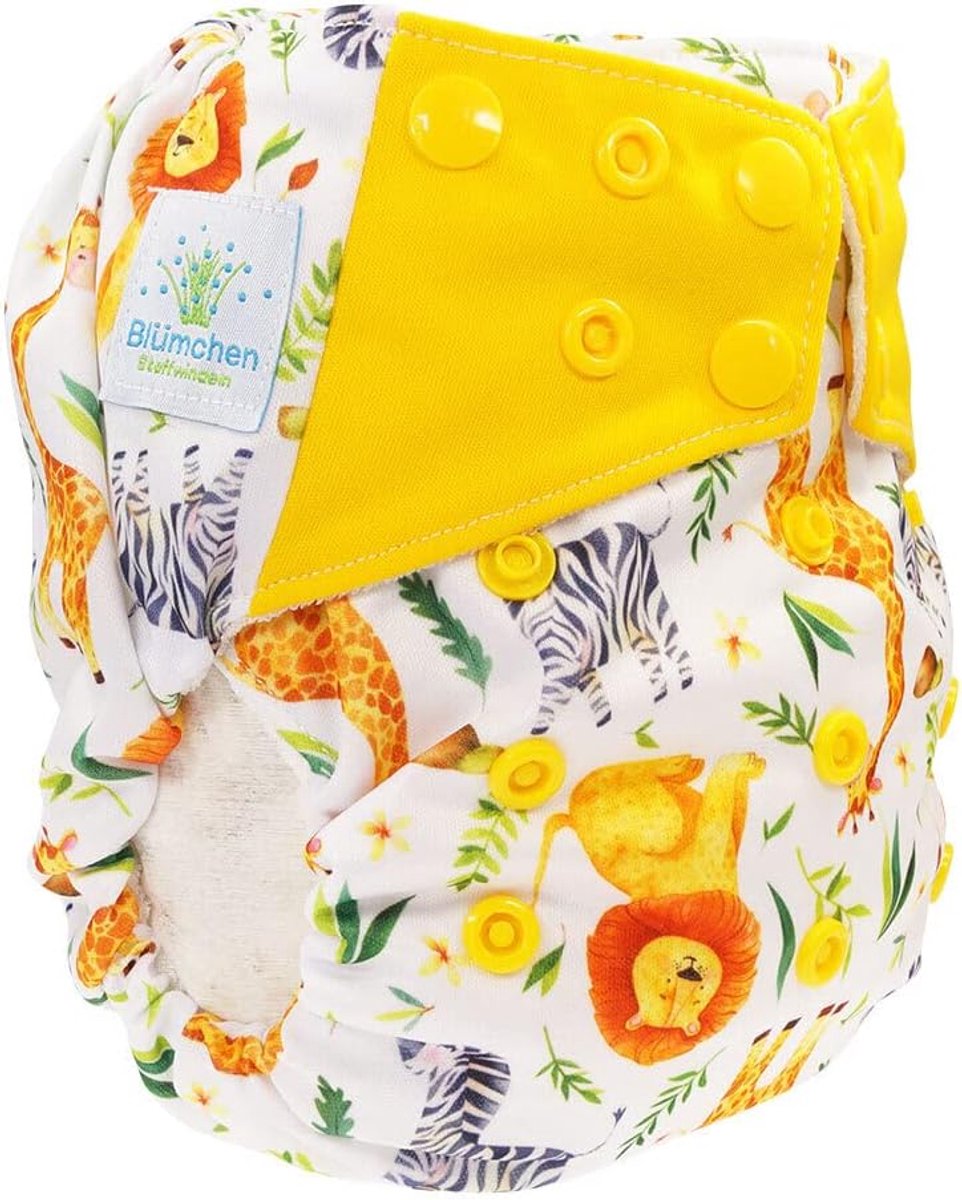 Bamboe Luier All-in-One - One Size (3,5-15kg) - Zebra Design - Comfortabel en duurzaam - ShopVlot