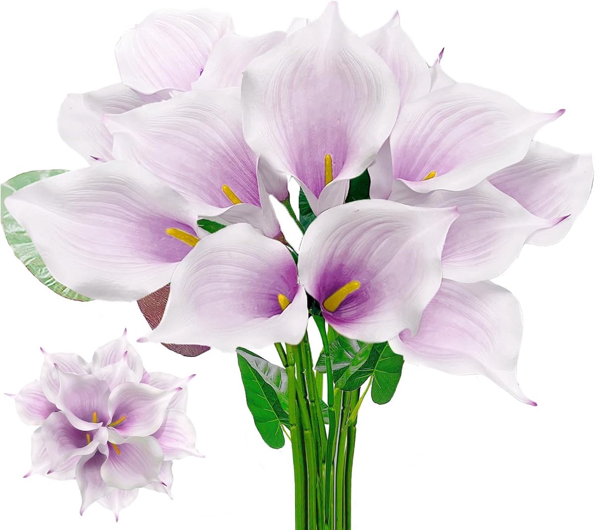 Kunstmatige Calla Lelies 14 Stuks - Paarse Grote Bloemen - Perfect voor Bloemstukken - ShopVlot