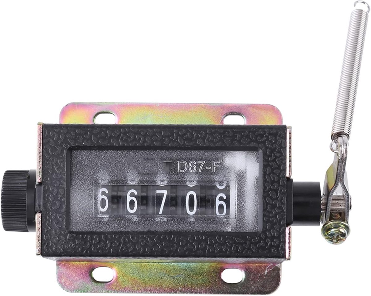 Watris Veiyi D67 F 5 Digit Counter Clicker, Hand Counter, Clicker for Textiles, Machinery, Rolls, Press, Large - ShopVlot