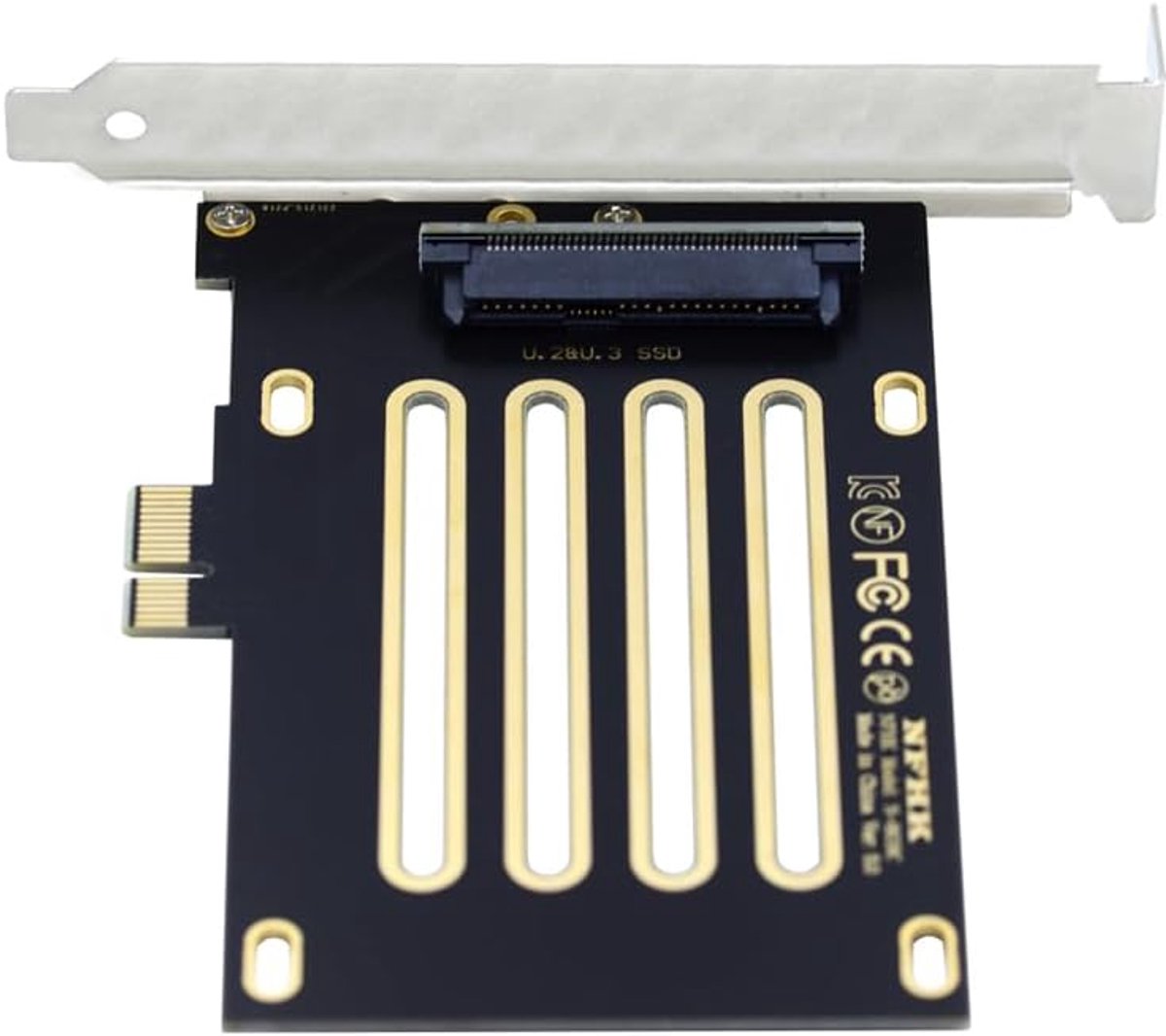 cablecc PCI-E 4.0 X1 to U.2/U.3 SFF-8639 host adapter for PM1735 NVMe PCIe SSD - ShopVlot