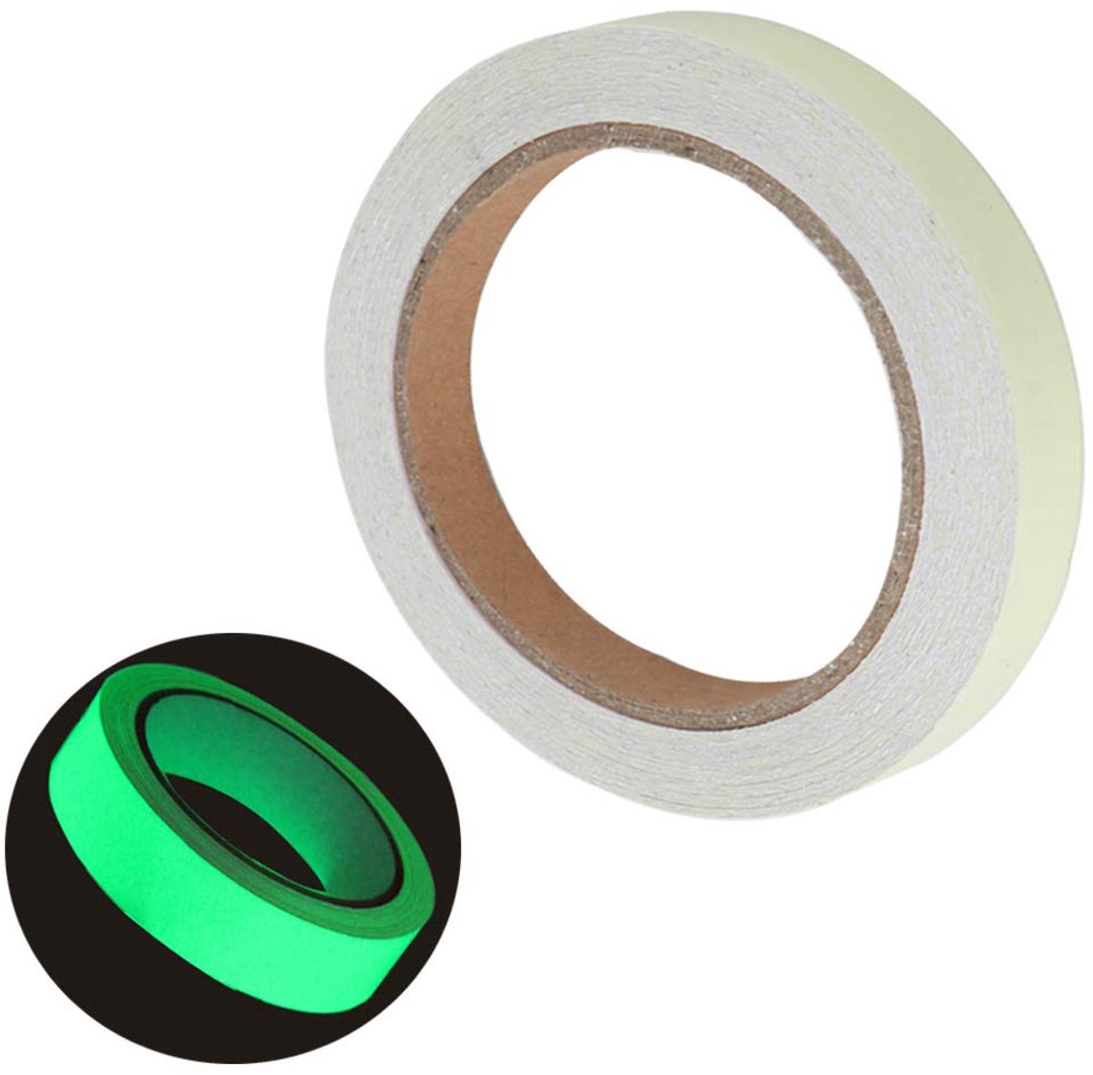 Premium 10m x 1cm Green Fluorescent Adhesive Tape, Luminous Adhesive Tape, Phosphor Adhesive Tape, Luminous Marker - ShopVlot