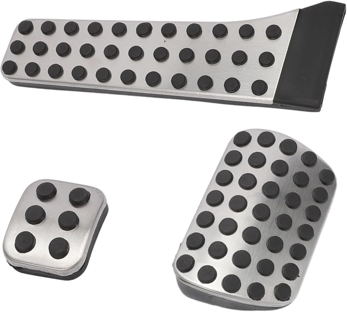 Auto pedalen set voor C E S GLK SLK CLS SL Class W204 W212 W222 X204 R172 W218 R231 - zilver & zwart - ShopVlot