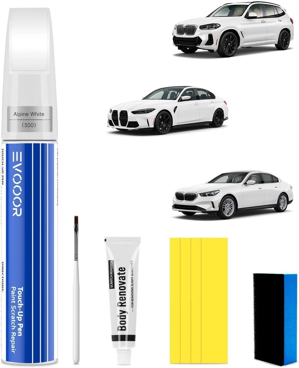 Auto verf retouche kit met krasverwijderaar - Mazda-kleurcode - Eenvoudig te gebruiken - Herstelt glans - ShopVlot