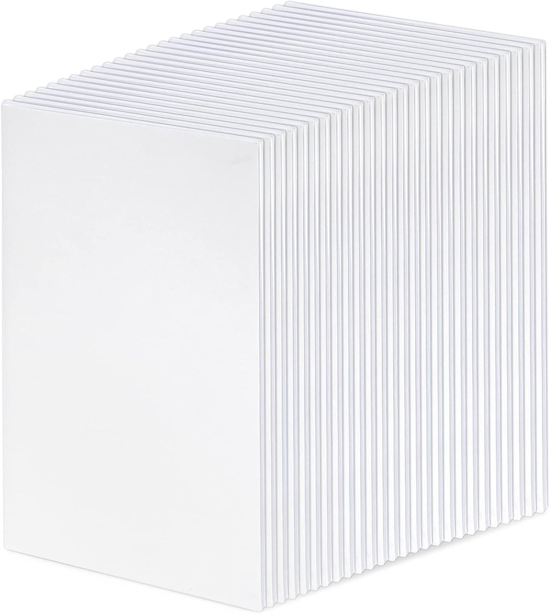 Lege notitieboek 5 x 8,5 inch - ongebonden boeken - wit - ideaal voor thuis of kantoor - ShopVlot