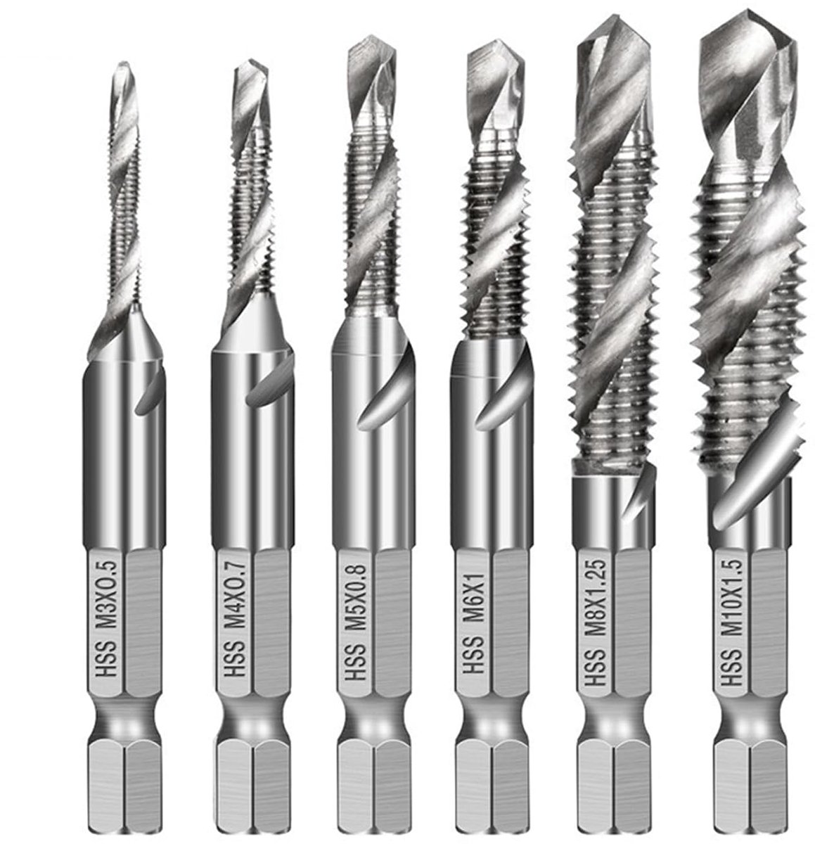 Wire cutter set 6 drill bits with anti-rust coating M3 M4 M5 M6 M8 M10 For metal Wood and plastic wire cutters - ShopVlot