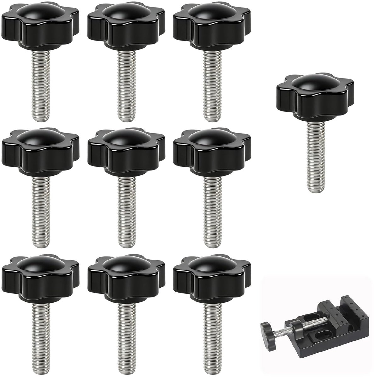Kartelschroeven M6 x 25 mm - robuuste kunststof - sterkop - ideaal voor machines en apparatuur - ShopVlot