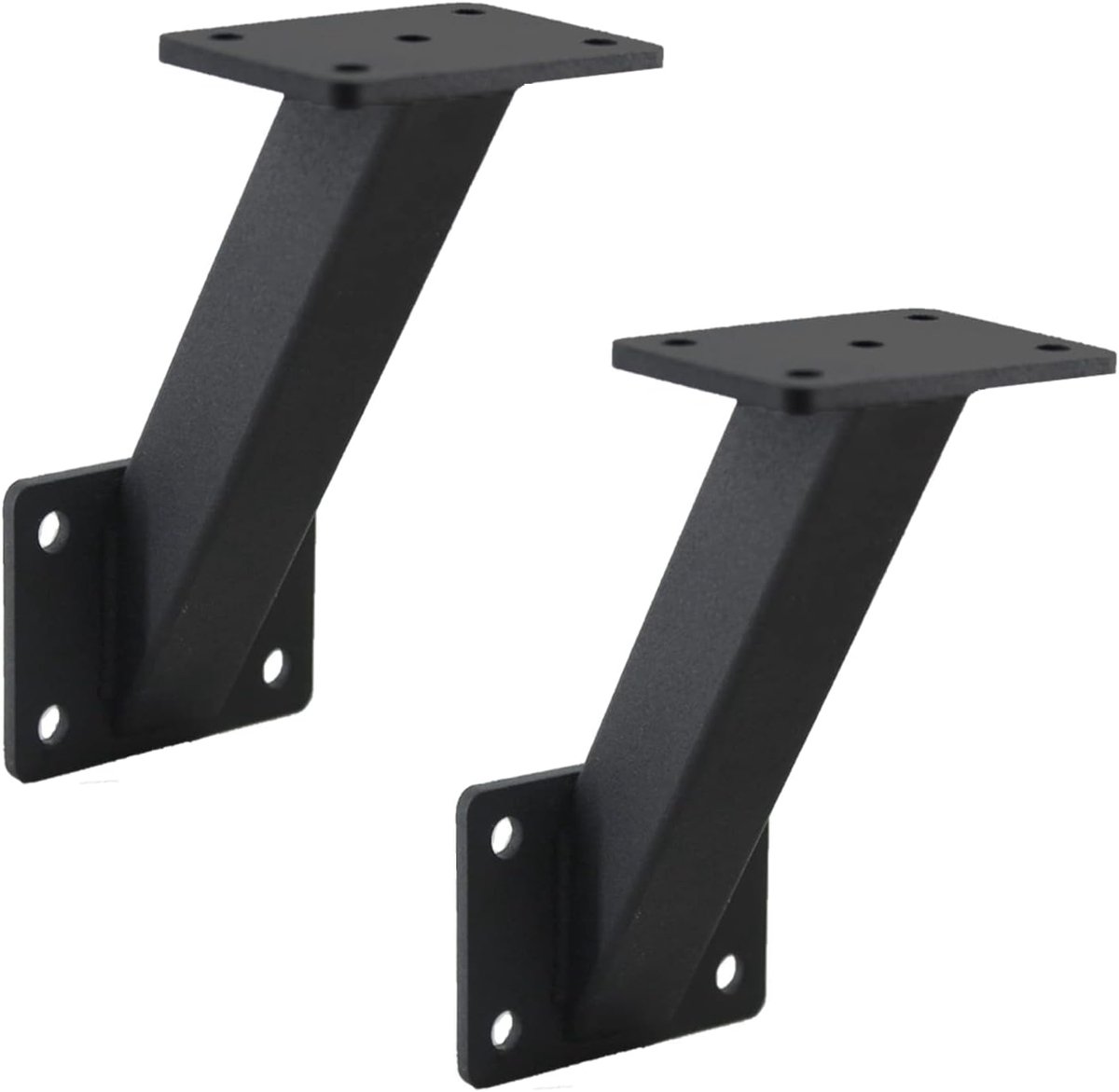Handrail bracket muurbevestiging - zware staal metalen steunen - ideaal voor houten leuningen - ShopVlot
