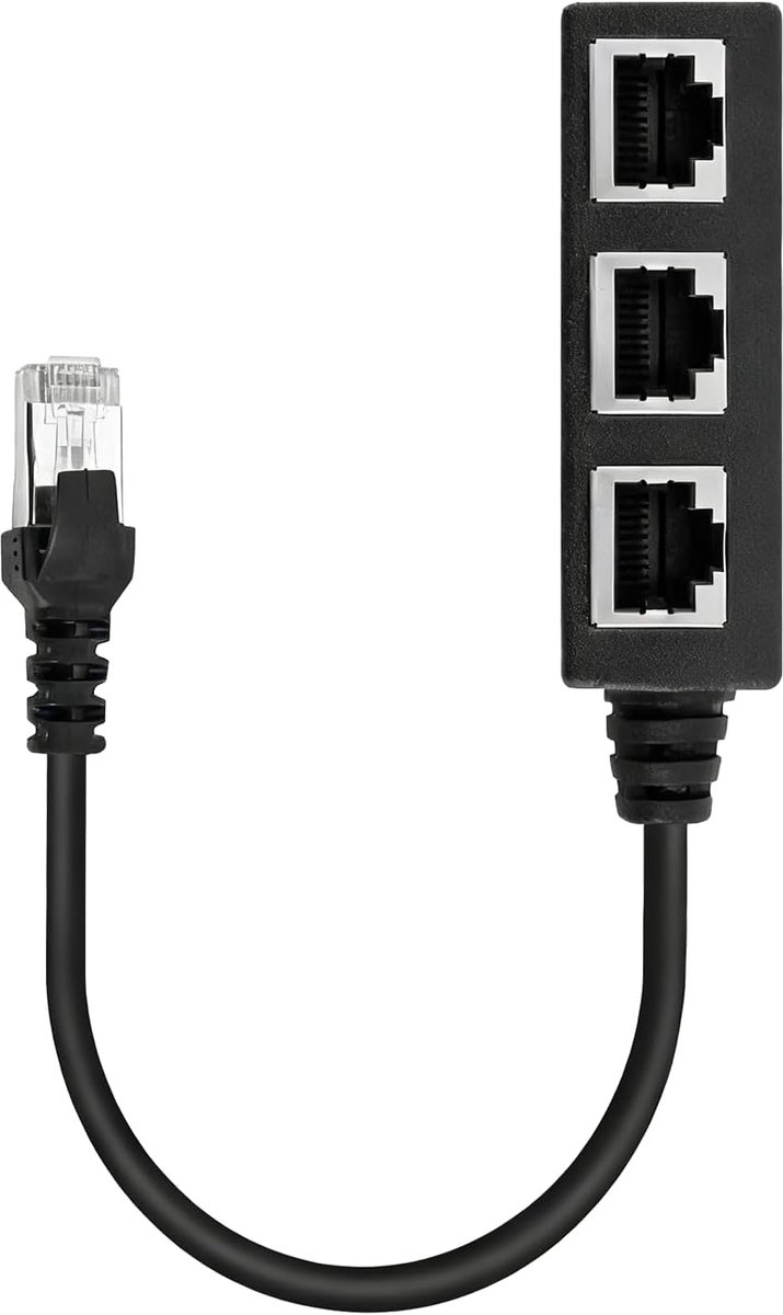ethernet splitter - 1 naar 2 poorten - compact ontwerp - ideaal voor thuisnetwerken - ShopVlot