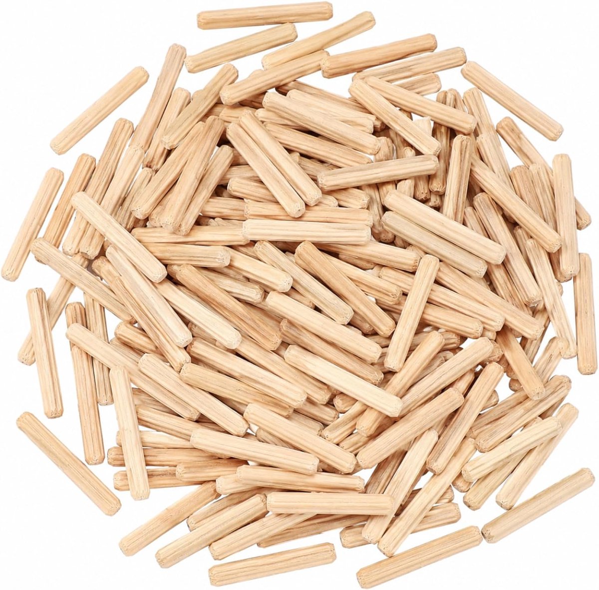 Houten pluggen 5 mm - geribbelde houten naalden - duurzaam lotushout - ideaal voor meubels - ShopVlot