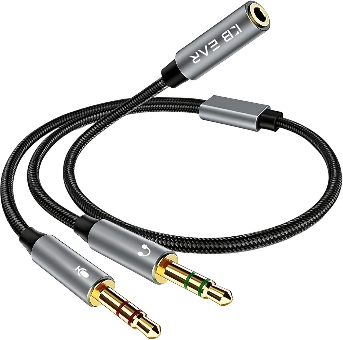 Hoofdtelefoon splitter 3.5mm - Twee 3.5mm jack plug - Hi-Fi audio - Geschikt voor gaming headset en laptop - ShopVlot