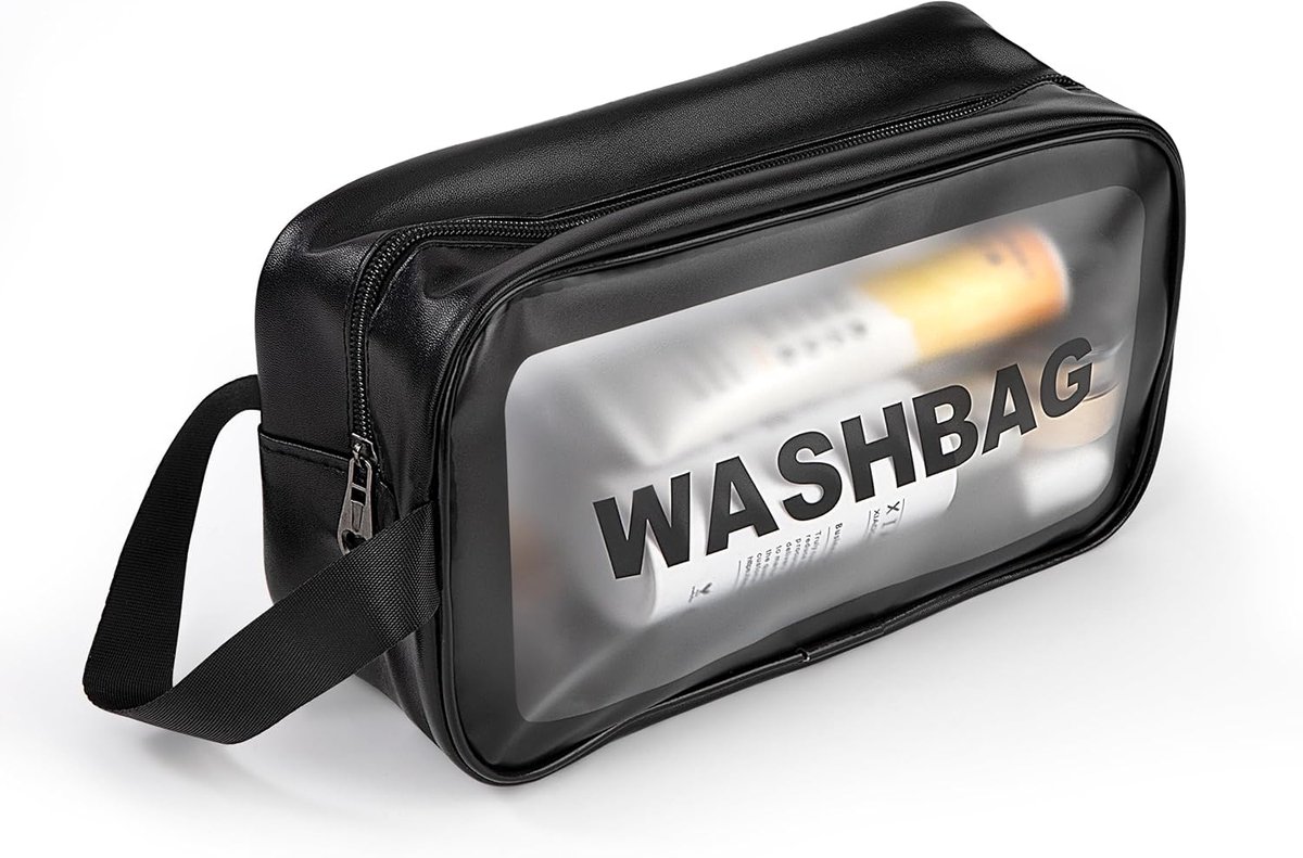 Reistoilettas - transparant - waterdicht - organizer voor onderweg - ShopVlot