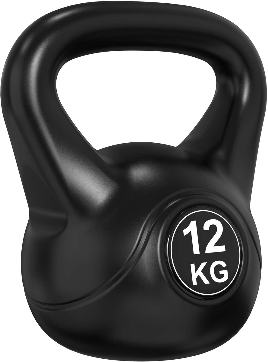 PVC Kettlebell - Fitness Gewicht voor Krachttraining en Conditietraining - Duurzame Kettlebell met Comfortabele Handgreep - Geschikt voor Thuisfitness, Gym en Functionele Training