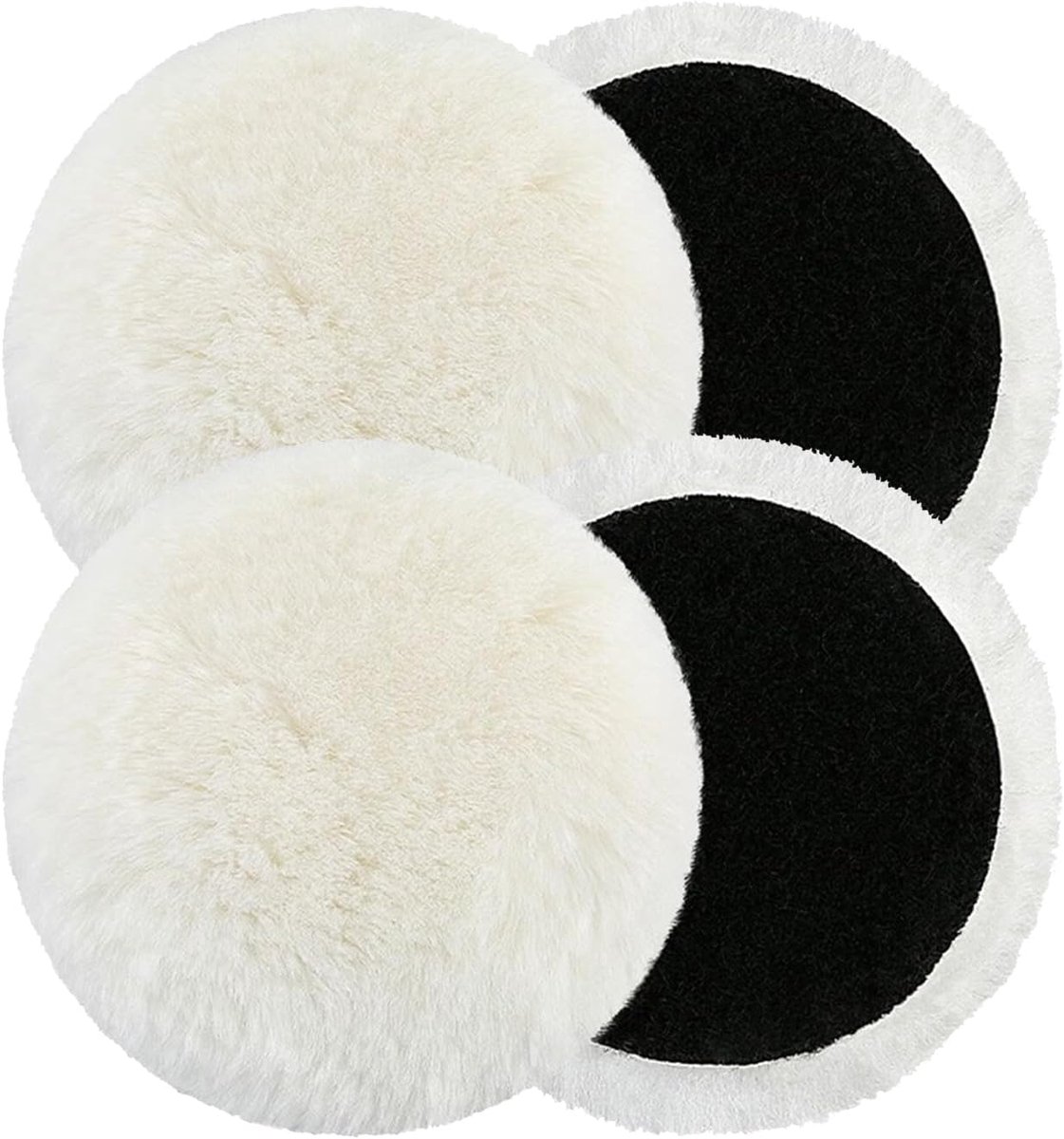 Polijstpads 125mm - Lambswool - Geschikt voor schuurmachines en slijpmachines - Perfect voor auto en meubels - ShopVlot