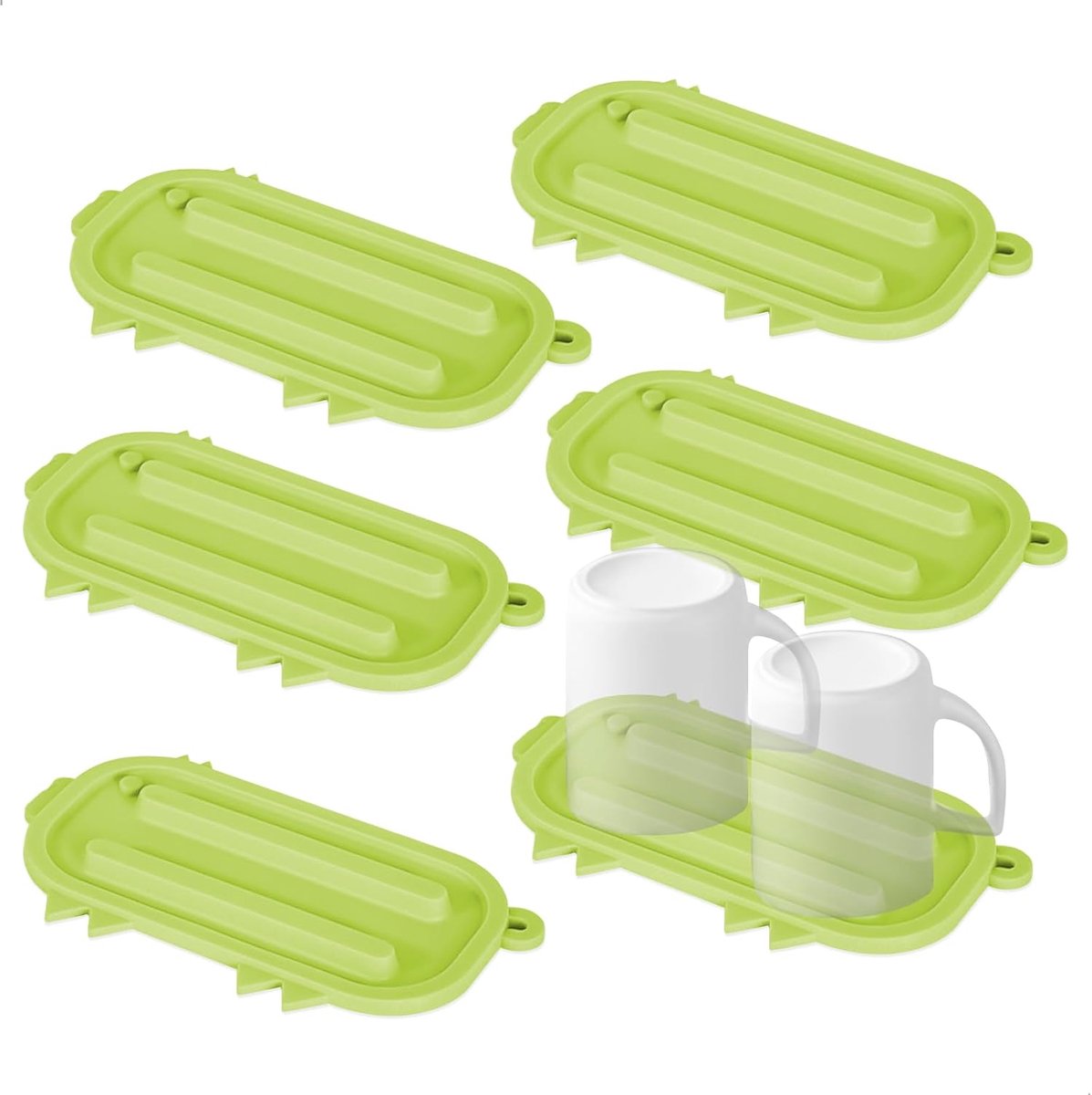 Silicone Draining Mat 17,5 x 9,5 cm - multifunctionele siliconen mat - niet-slip - ideaal voor keuken of badkamer - ShopVlot