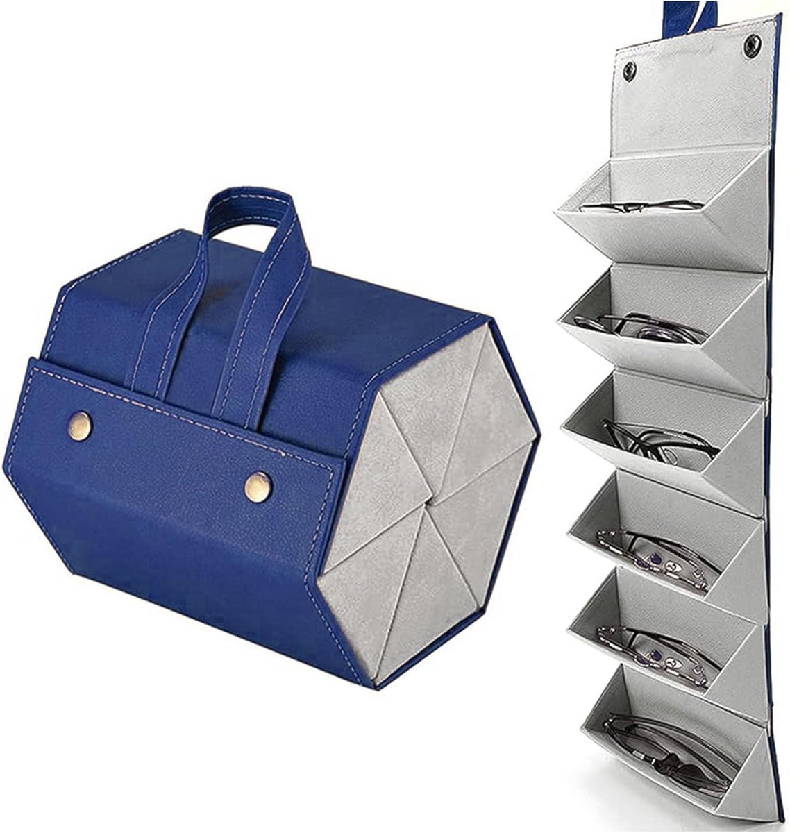 Zonnebril opbergdoos 2 stuks - Kunststof - Compact - Perfect voor bescherming - ShopVlot