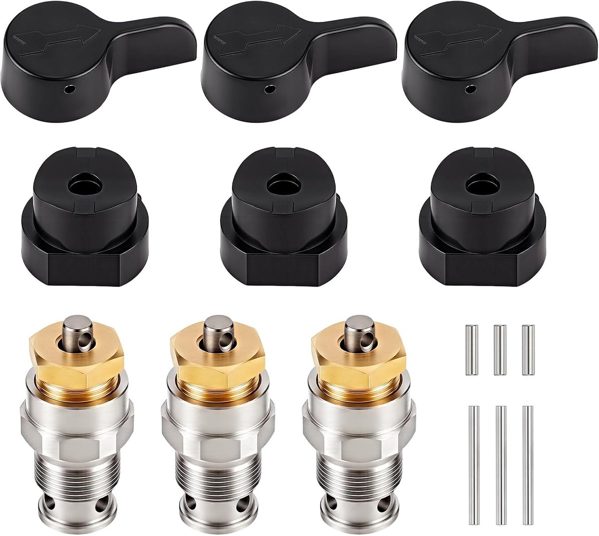 Airless spuitventiel 3 sets - vervangbaar en compatibel - drukregeling en lekkagereparatie - ideaal voor onderhoud - ShopVlot