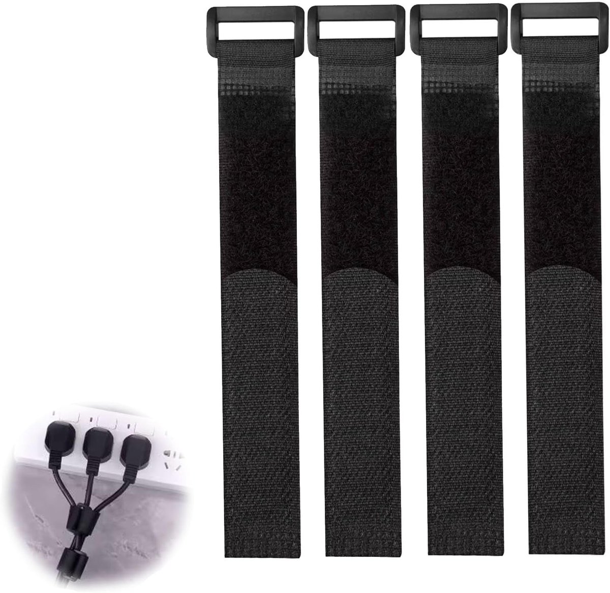 Fiets kabelbinders 4 stuks - bevestigingsklemmen - stevige sluiting - ideaal voor het organiseren van kabels - ShopVlot