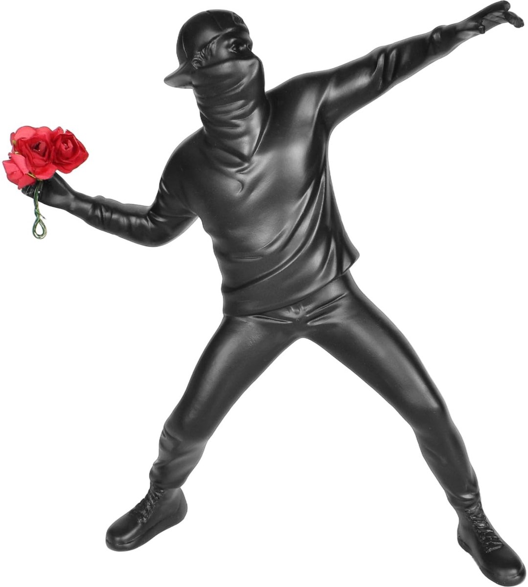 Solidchoice - Moderne Banksy Standbeeld, Flower Thrower Sculptuur