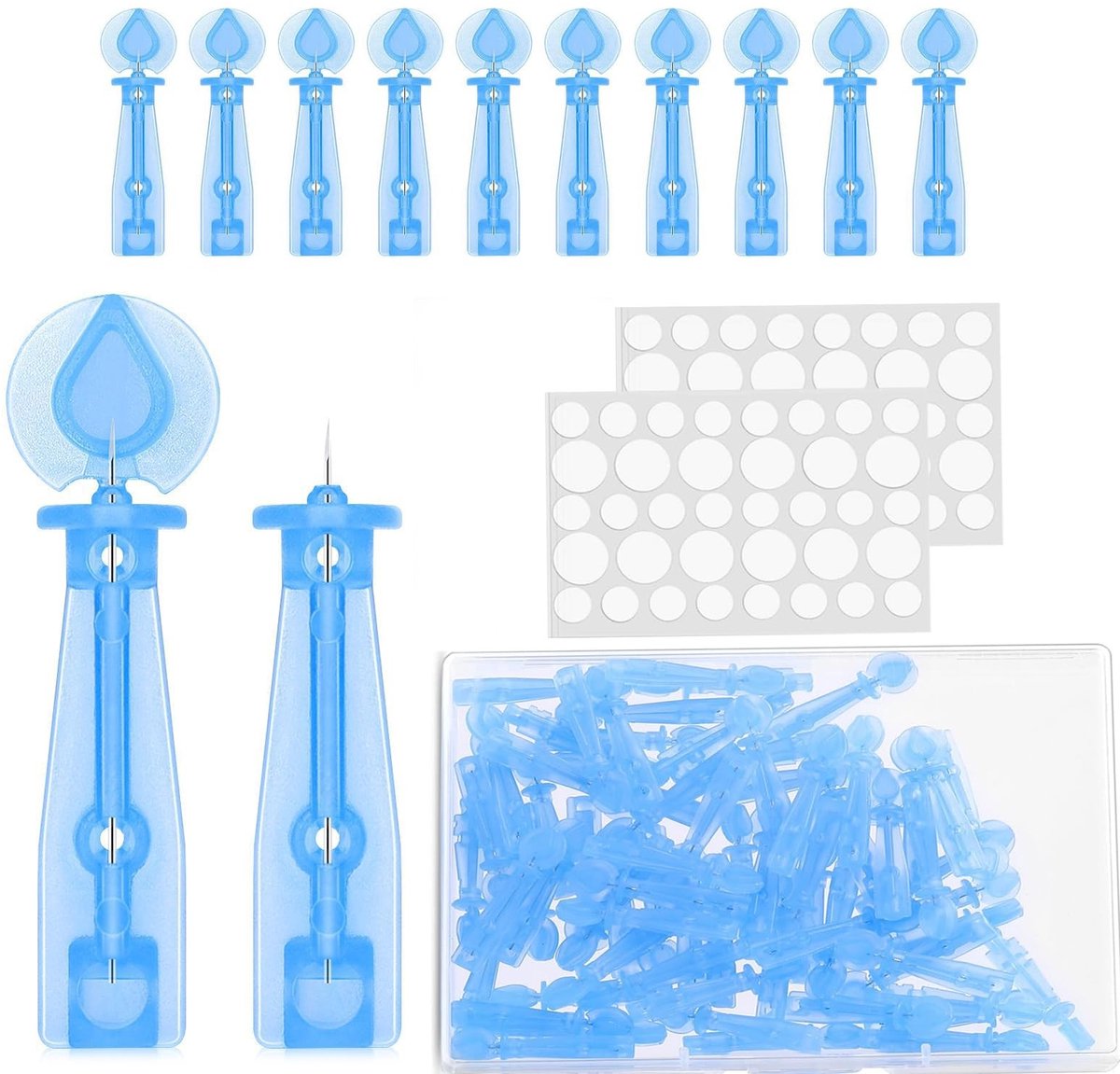 Solidchoice - Set van 50 Acne Verwijdernaalden met Pimple Stickers