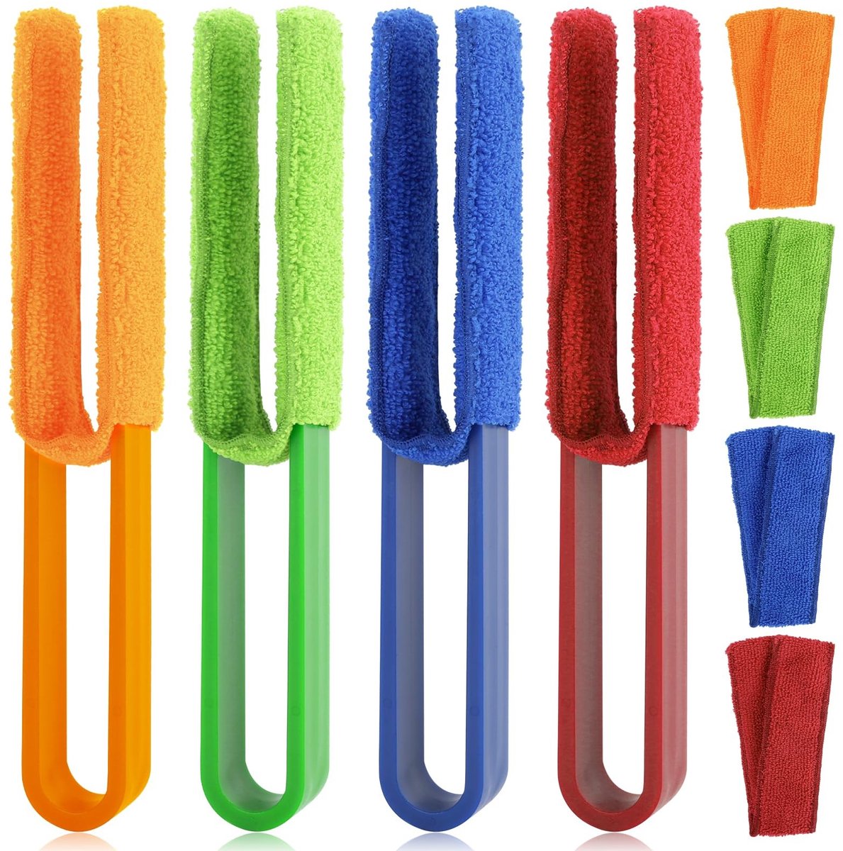 Solidchoice - 4-Kleurige Microfiber Borstel Set Voor Ventilatie