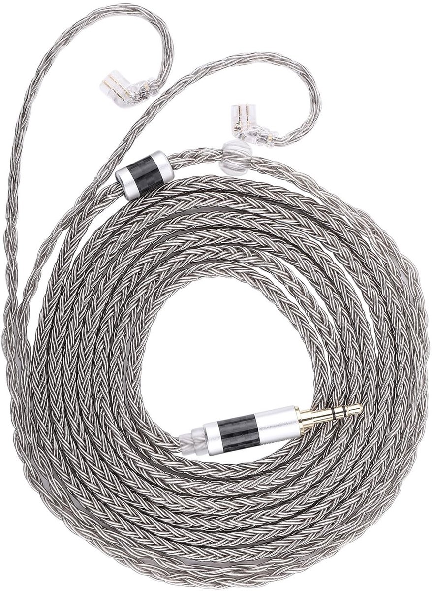 Solidchoice - 2M Hoofdtelefoon Kabel met 16 Kernen van Zilver