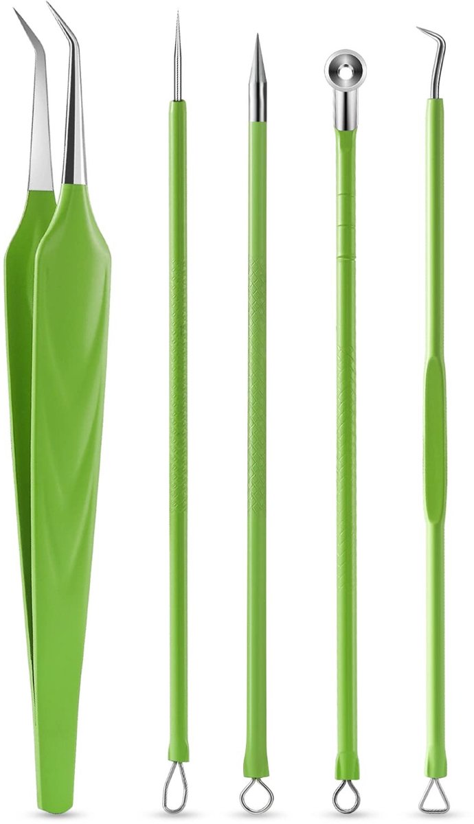 Solidchoice - Professioneel Acne en Blackhead Extractor Kit met 5 Stuks