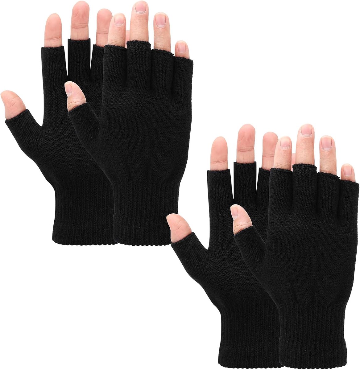 Vingerloze handschoenen - Halfvinger - Verdikte kasjmier - Warm en comfortabel - ShopVlot