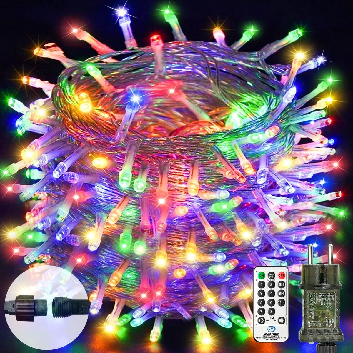 Fairy lights 30M 300LED - Multikleur - Met afstandsbediening - Perfect voor sfeervolle decoratie - ShopVlot