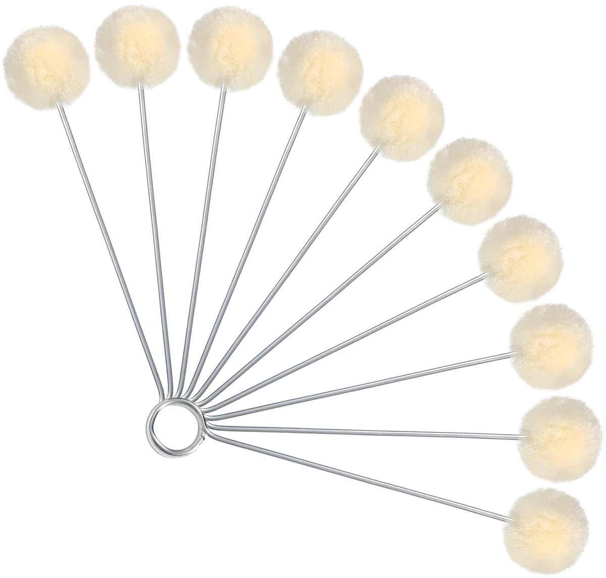Solidchoice - Set van 10 Wol Applicator Ballen voor Leerbewerking