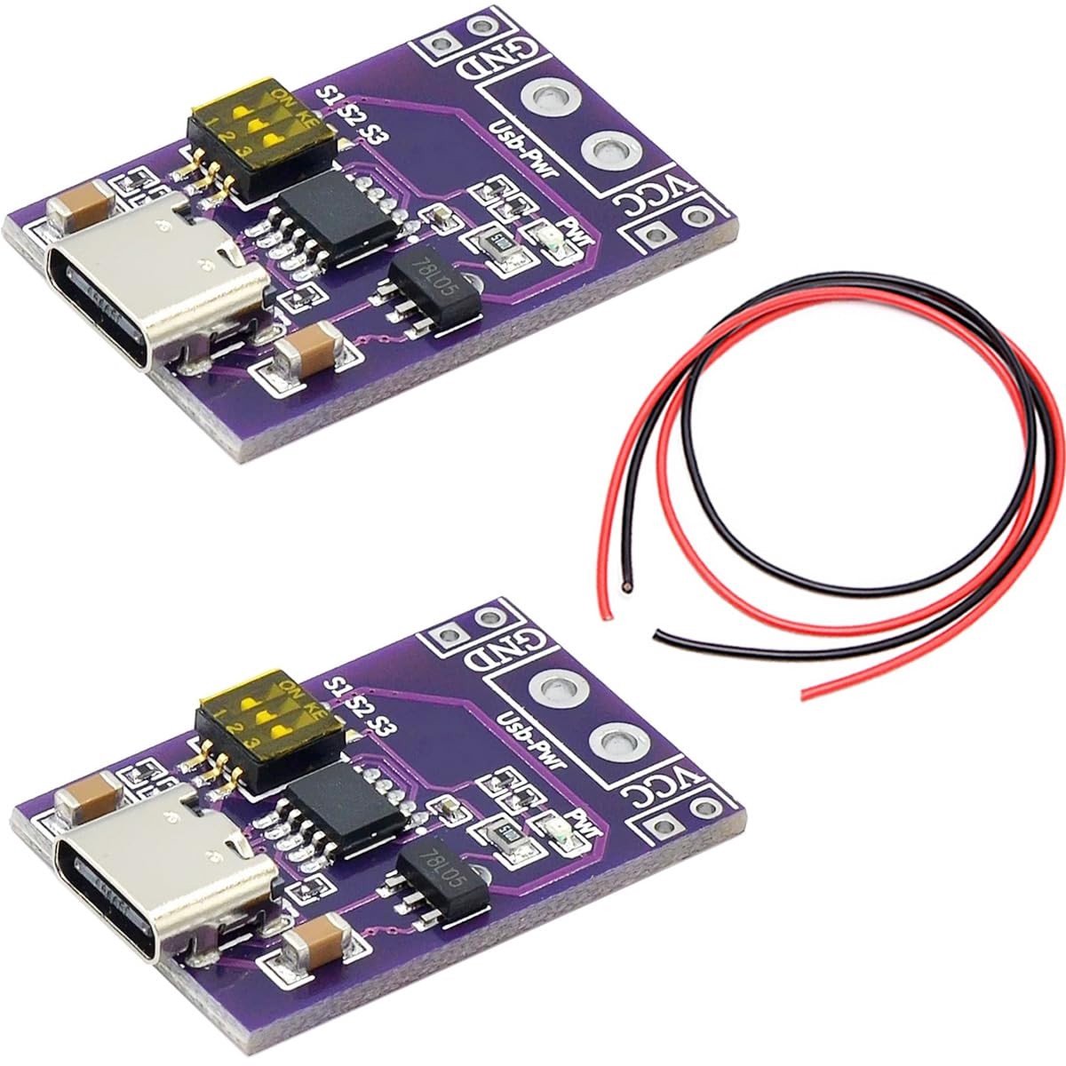 Solidchoice - 2 Stuks Snelle Oplader Trigger Module met Type C Kabel