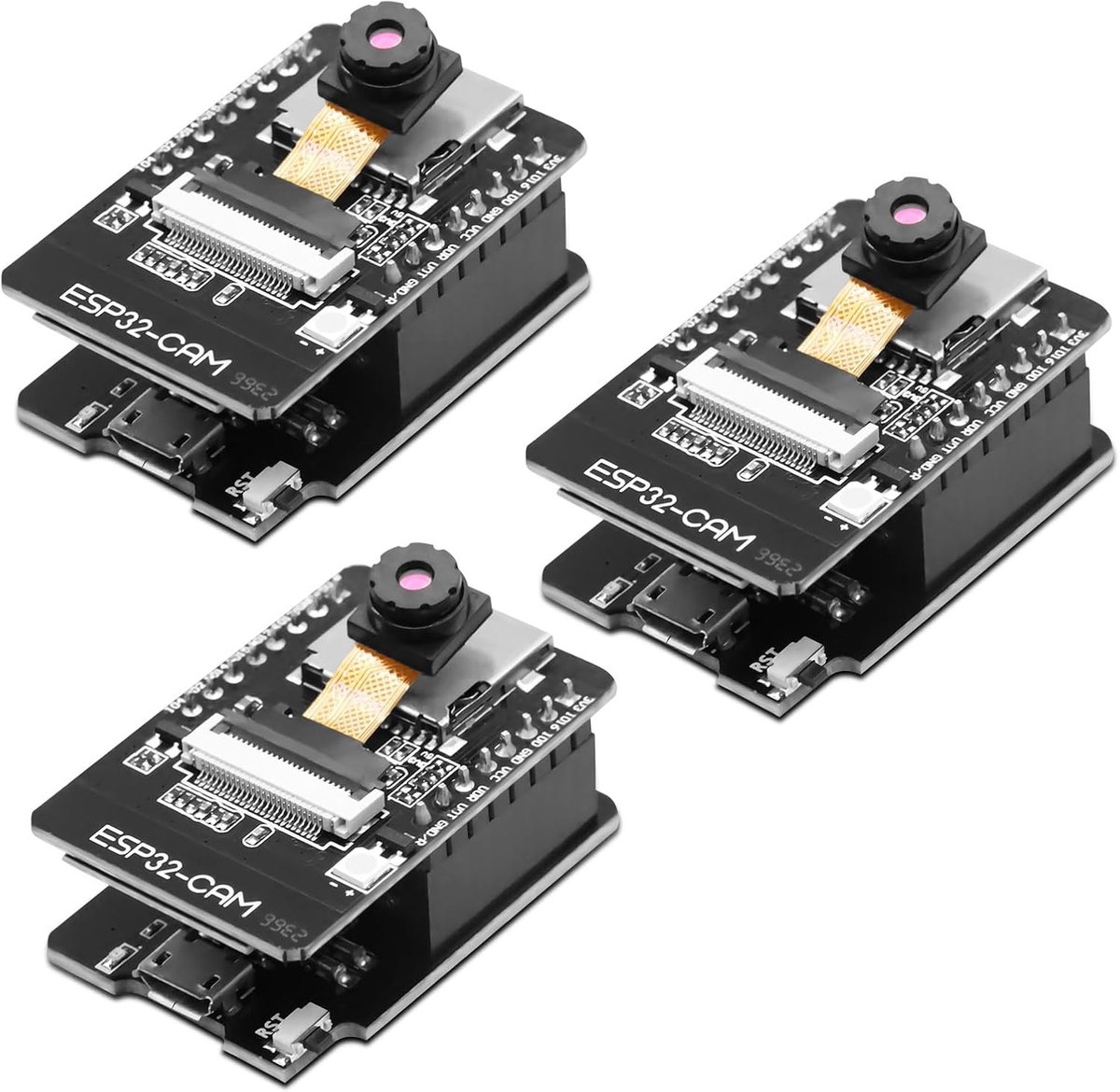 ESP32 CAM ontwikkelkaart - Dual Core - WiFi/Bluetooth - Voor Arduino-projecten - 3 stuks - ShopVlot