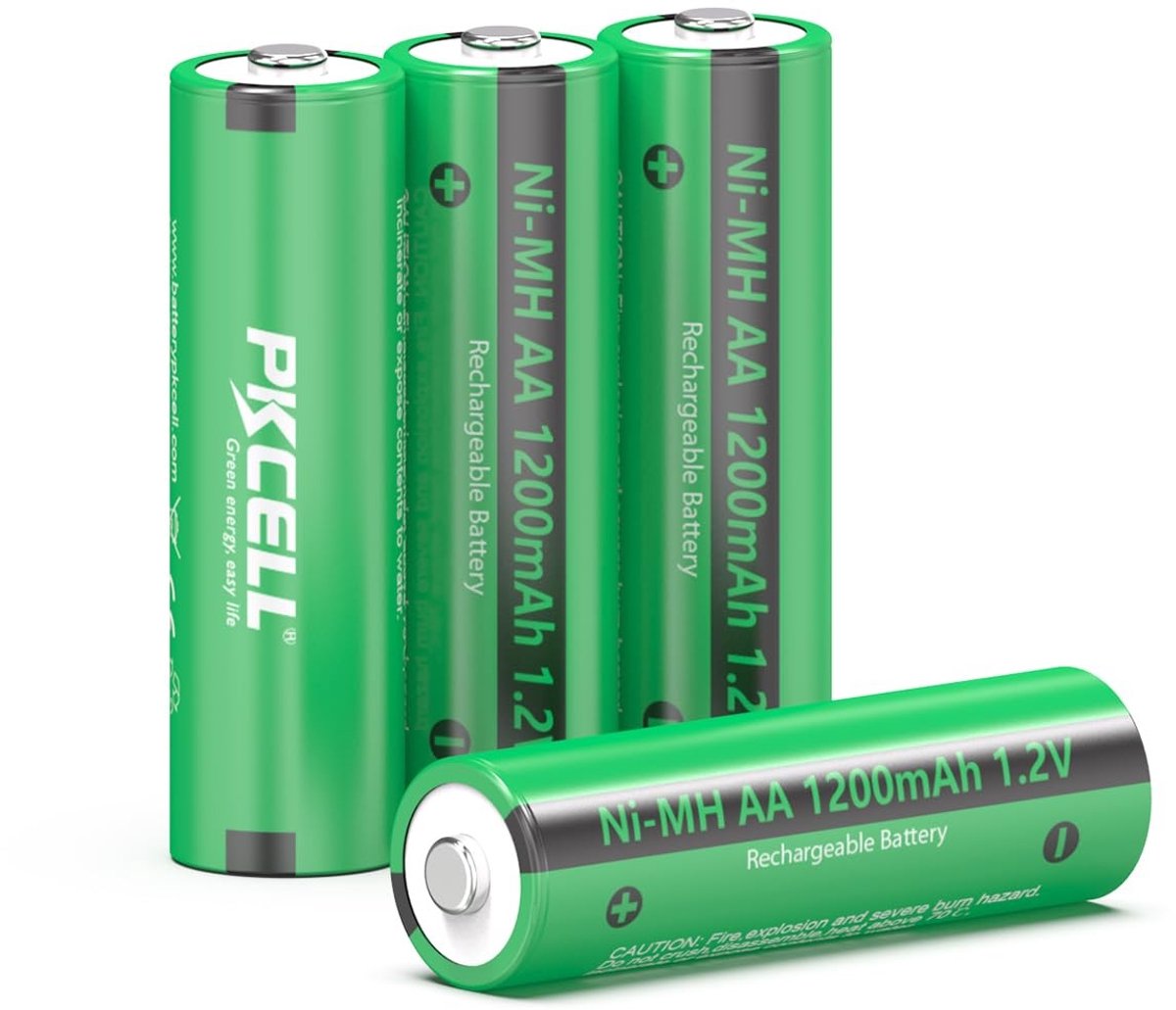 Solidchoice - Oplaadbare AA Batterijen, 1200 mAh, 4 Stuks
