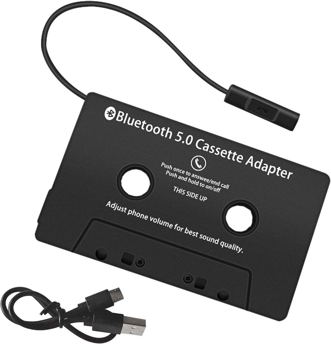 Solidchoice - Bluetooth Cassette Adapter voor Auto met Versie 5.0